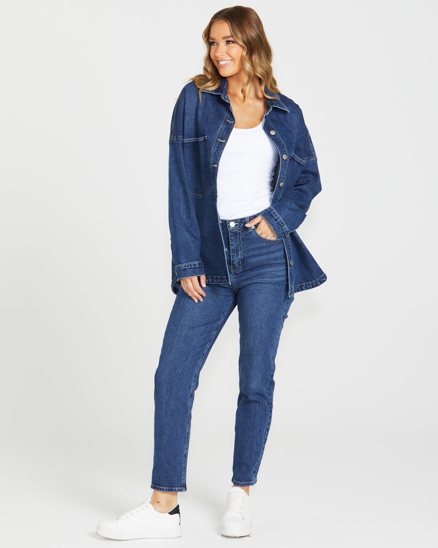 Jasmine Denim Jacket in Indigo Wash