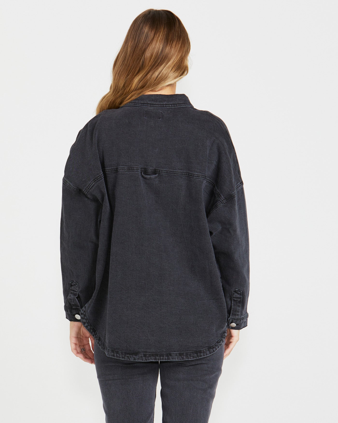 Jasmine Denim Jacket in Washed Black