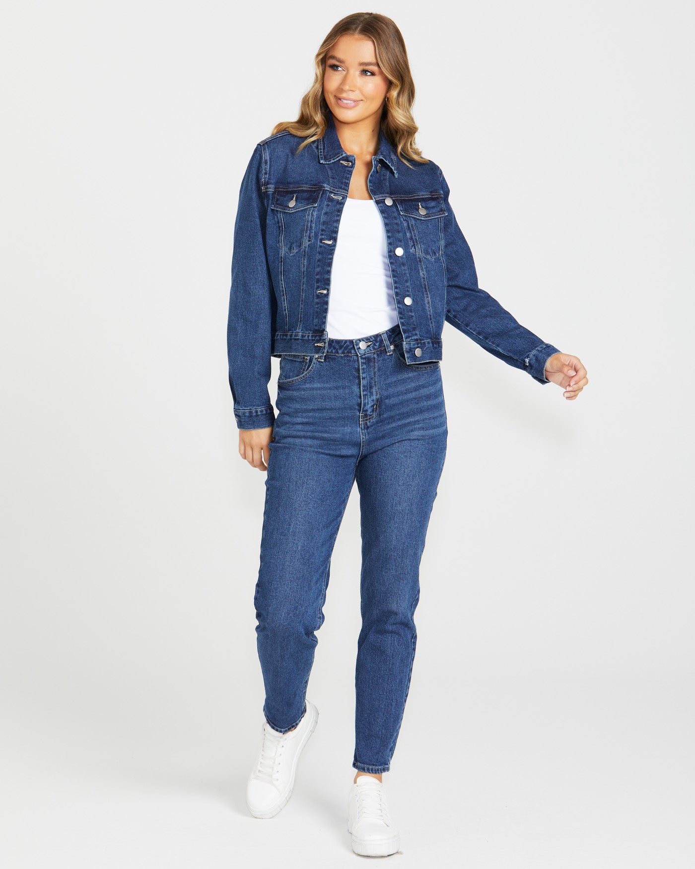Darcy Denim Jacket in Indigo Wash Blue