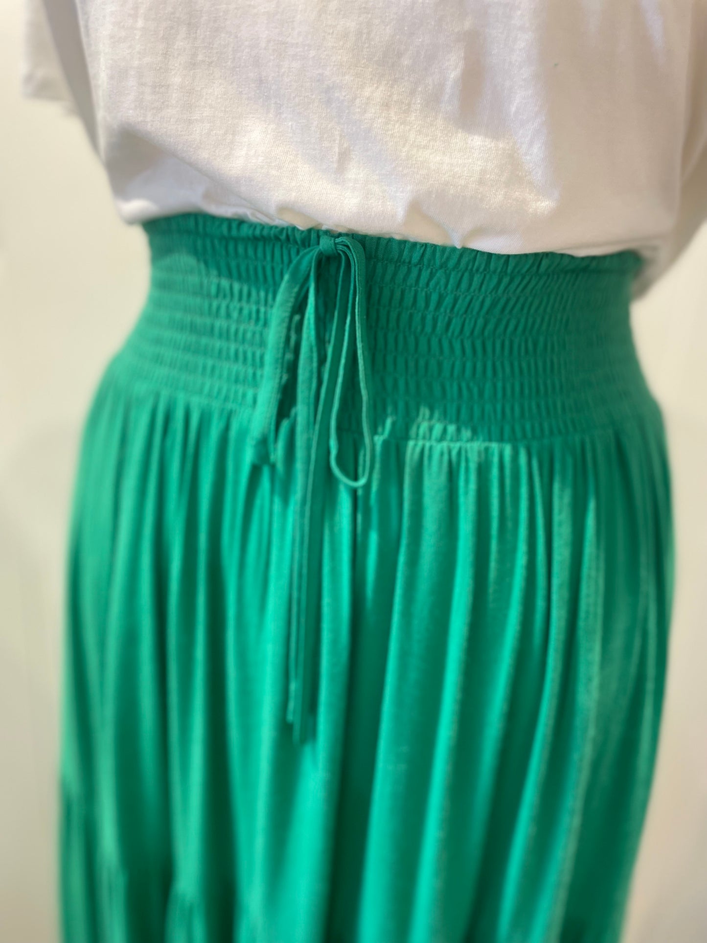 SAIJO Maxi Skirt in Green