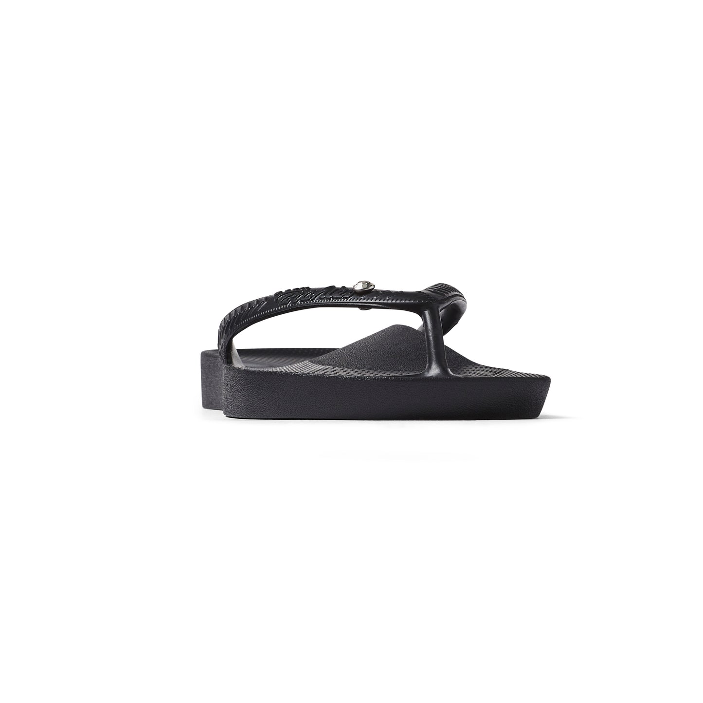 Archies Arch Support Thongs: Black Crystal