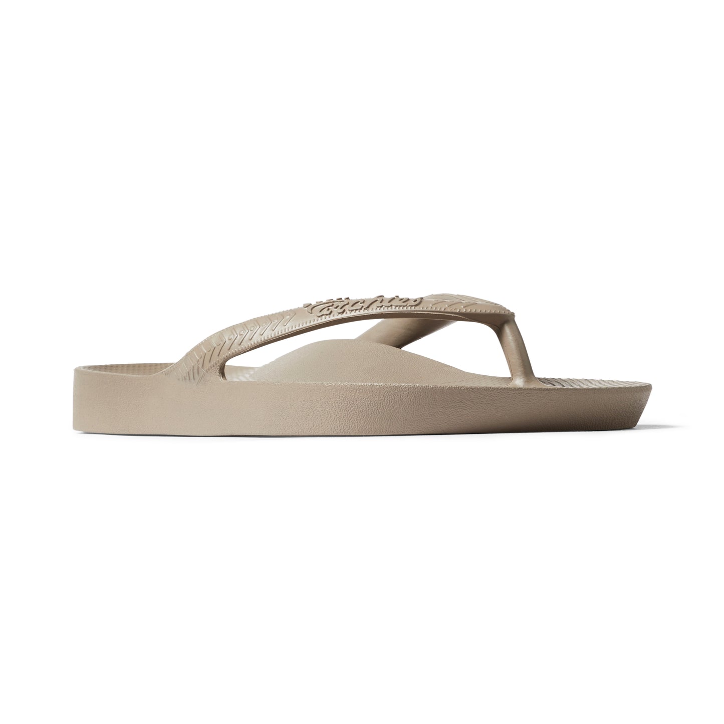 Archies Arch Support Thongs: Taupe