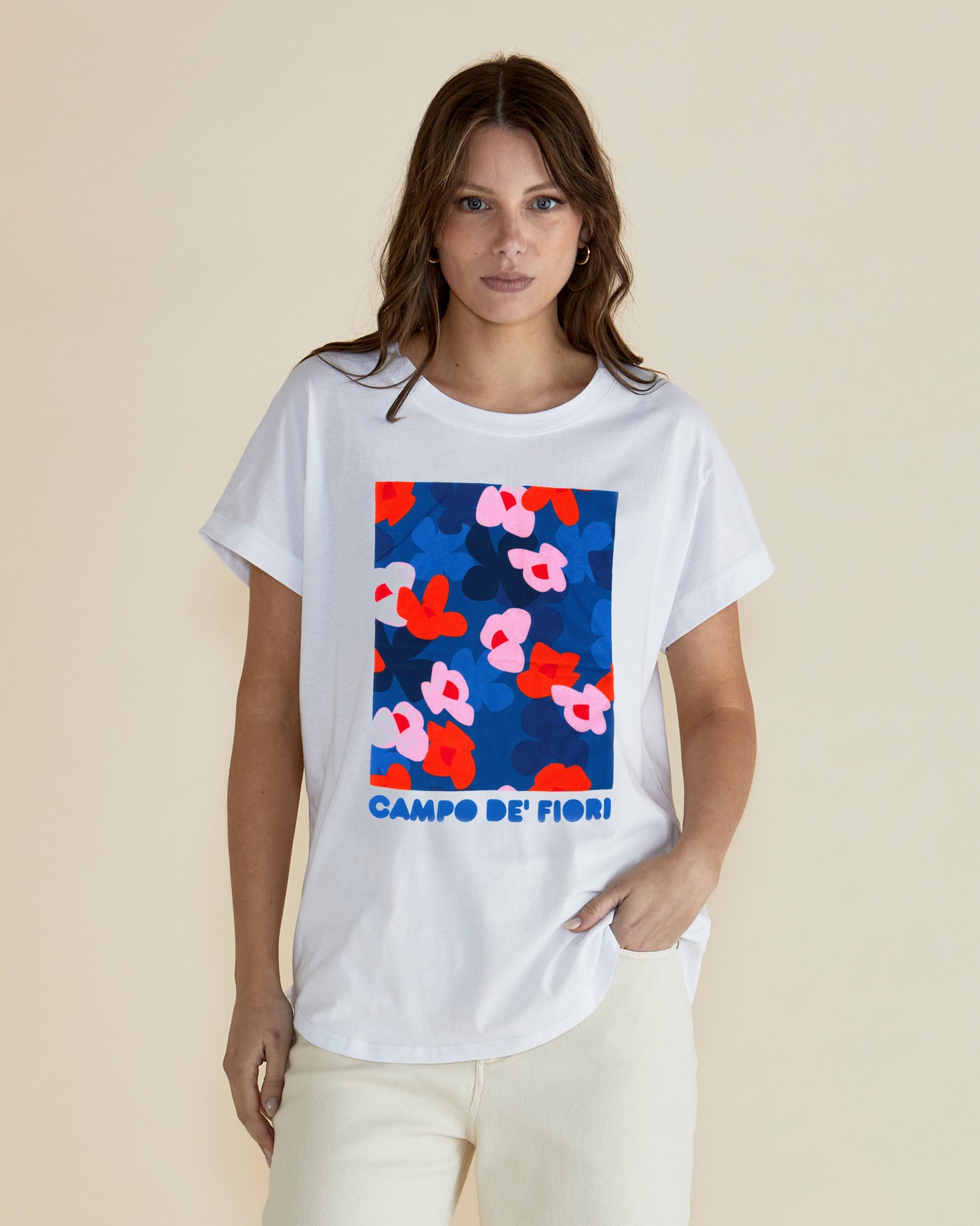 Hailey Short Sleeve Tshirt Campo De Fiori by Betty Basics