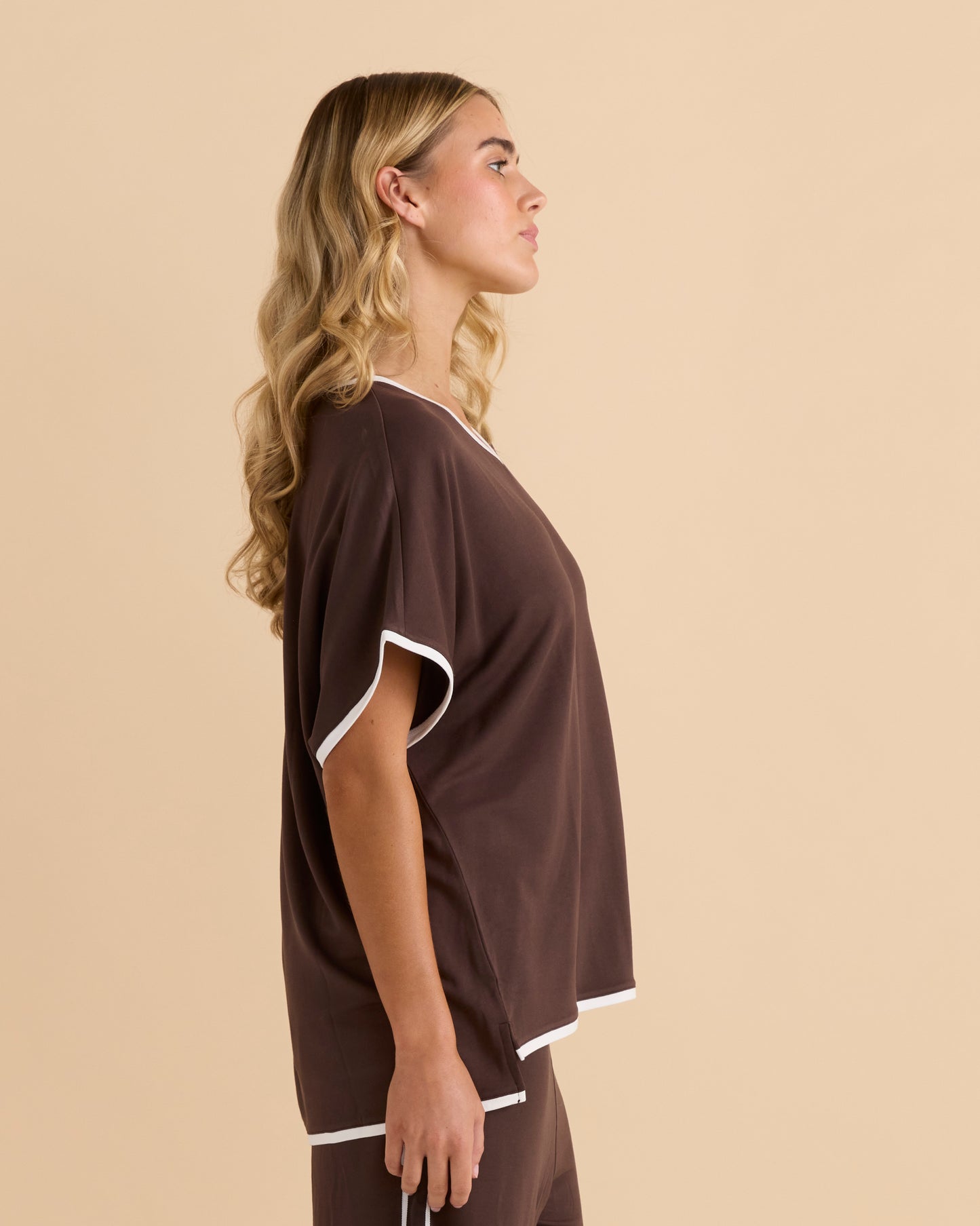 Clara Tee Chocolate by Betty Basics