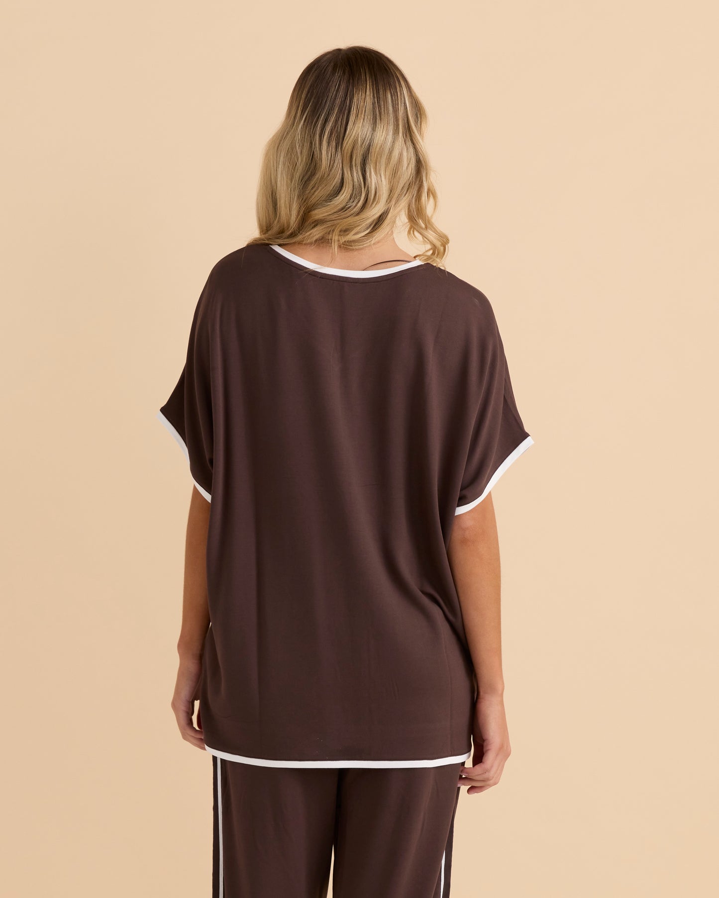 Clara Tee Chocolate by Betty Basics