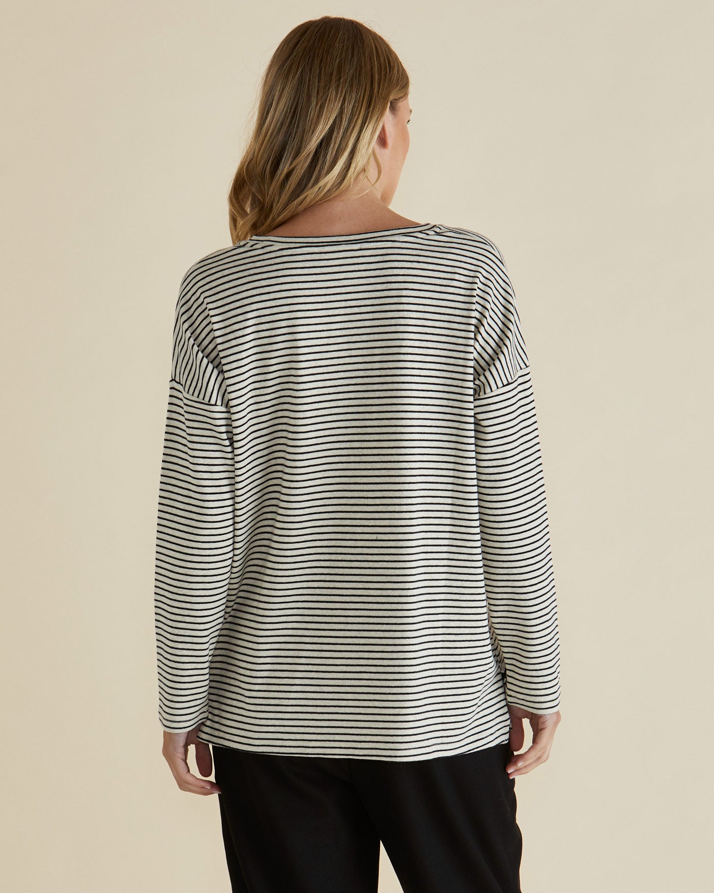 Stripe Brixley Long Sleeve Top by Betty Basics