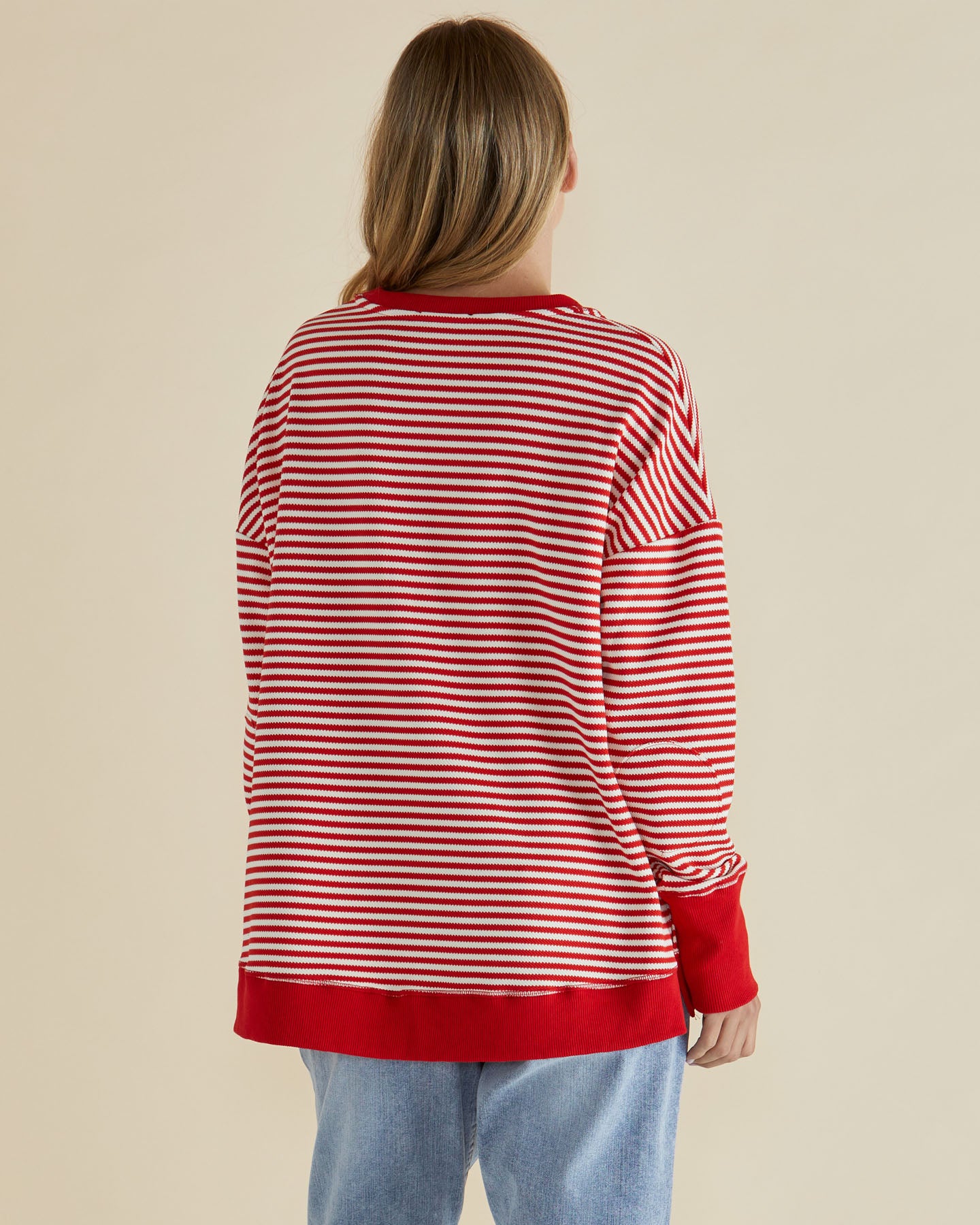 Cove RED Crew Neck Sweater by Betty Basics
