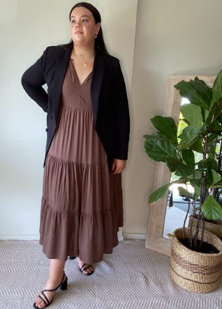SAIJO Maxi Dress in Black
