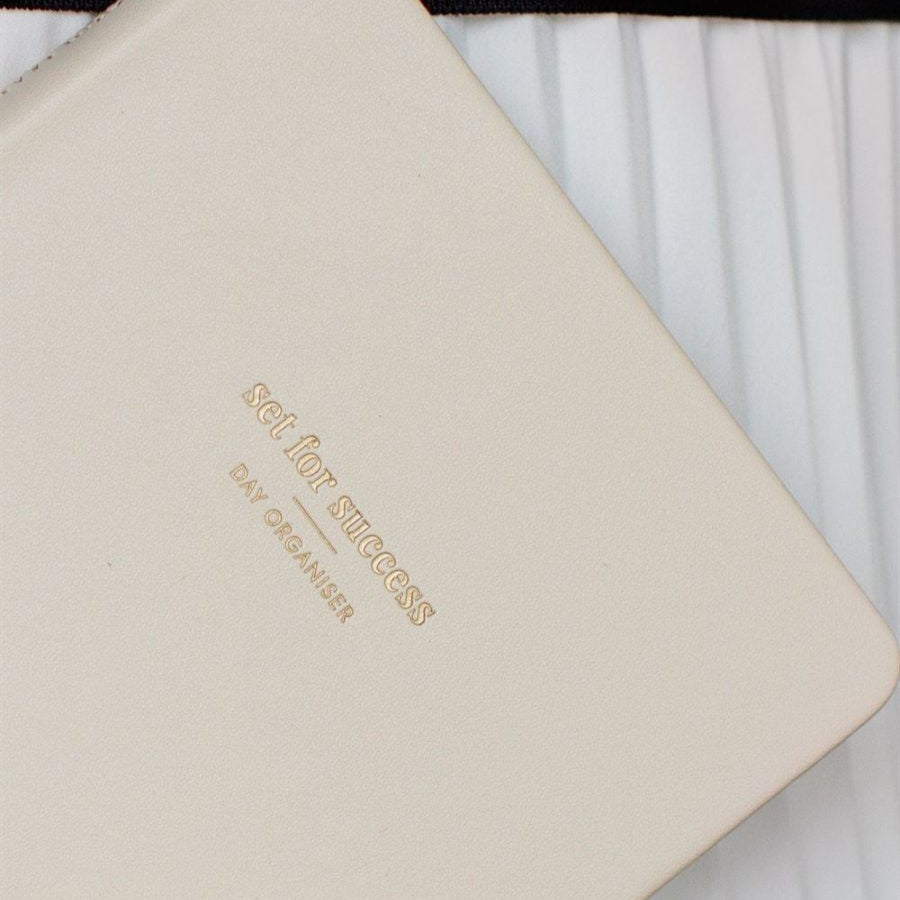 Day Organiser - Make Your Mark 'Set For Success' Daily Planner Journal Ivory