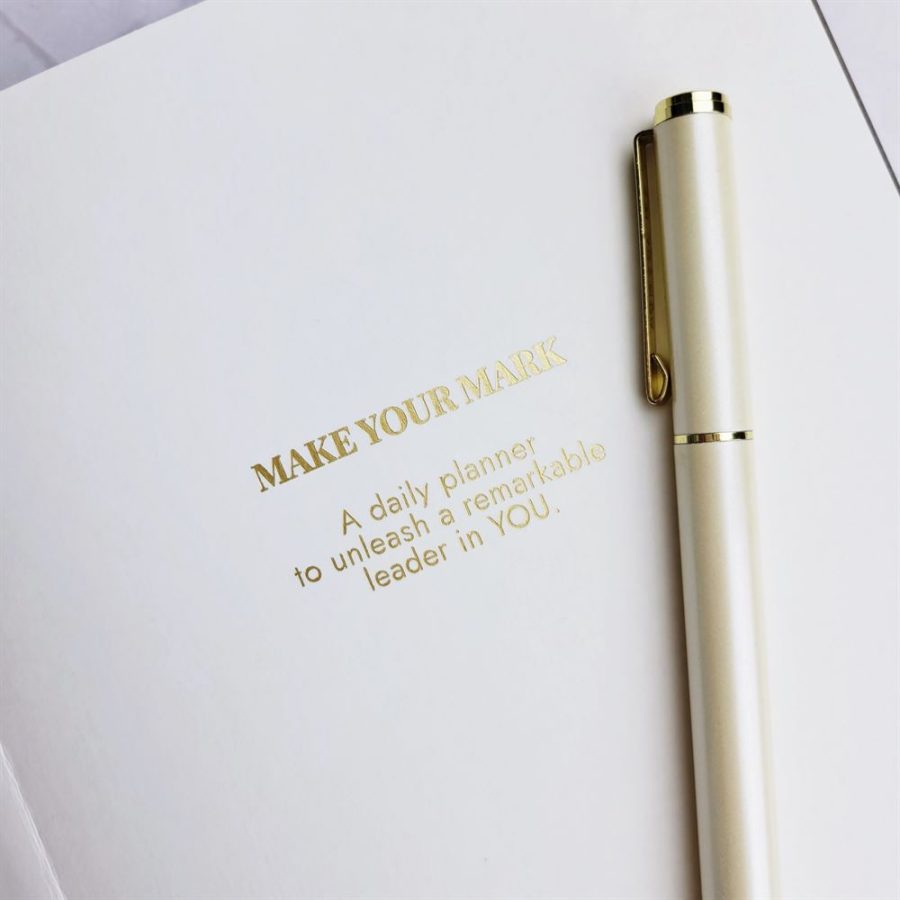 Day Organiser - Make Your Mark 'Set For Success' Daily Planner Journal Ivory