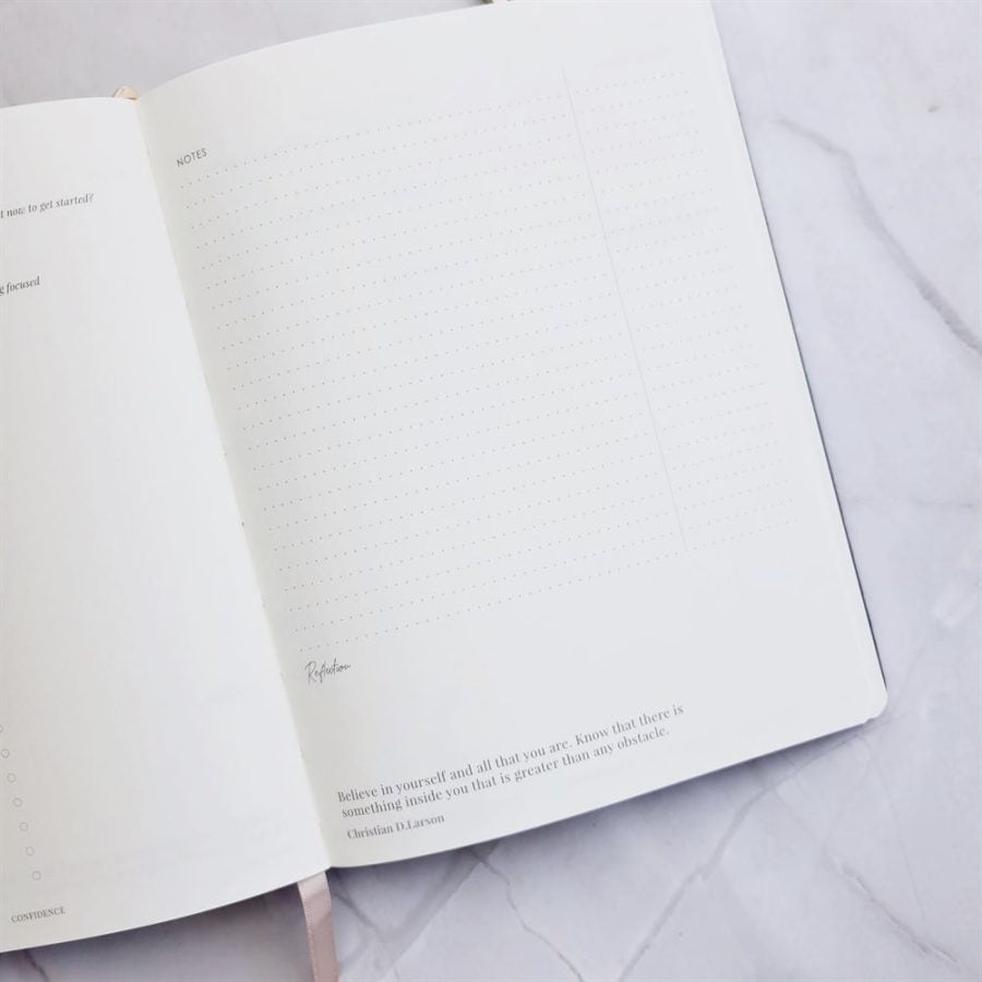 Day Organiser - Make Your Mark 'Set For Success' Daily Planner Journal Ivory