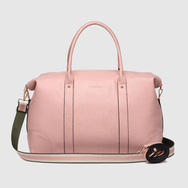 Alexis Weekender Travel Bag Blush Stripe