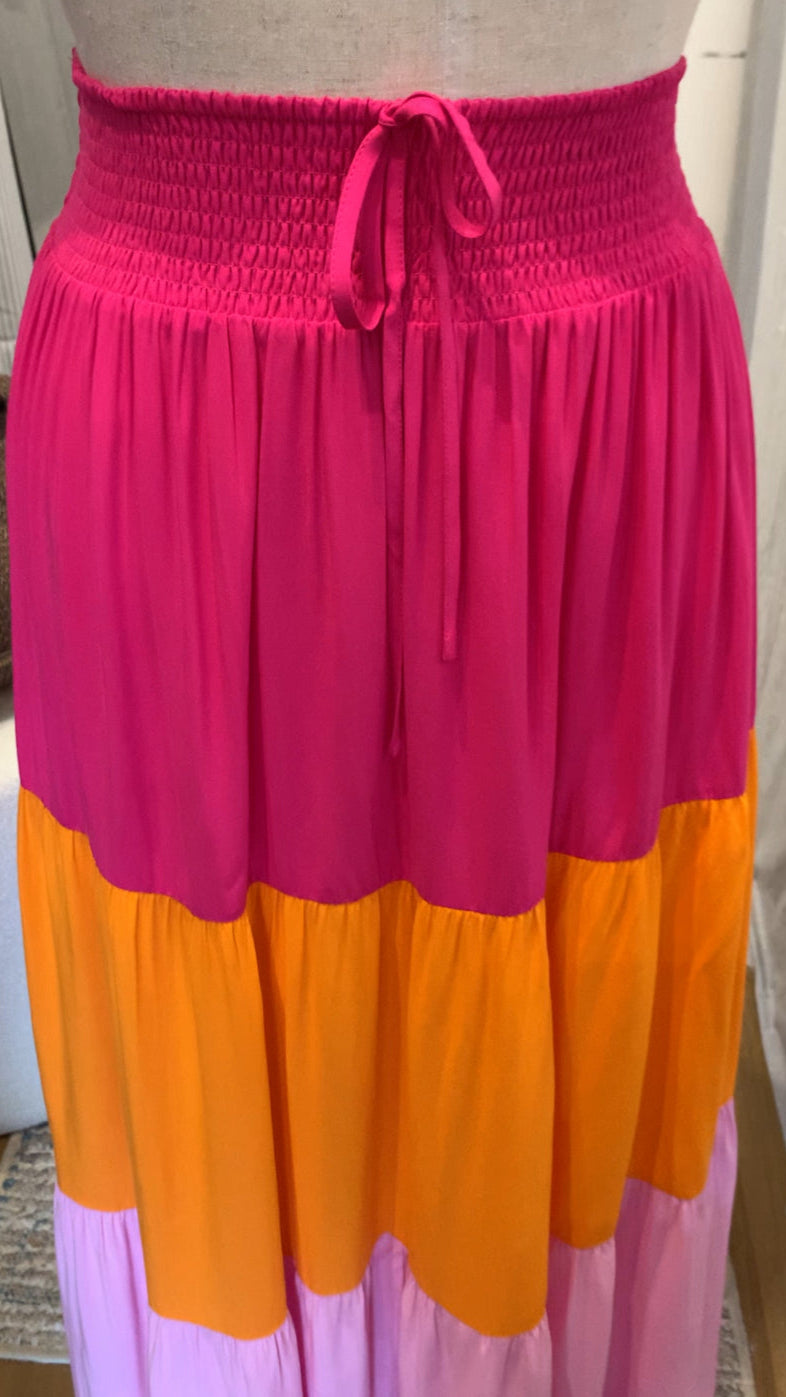SAIJO Sunset Maxi Skirt