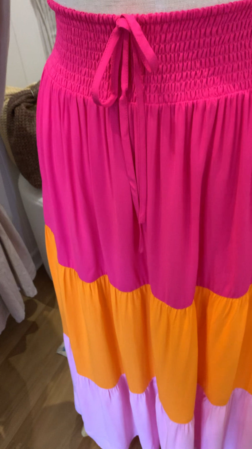 SAIJO Sunset Maxi Skirt