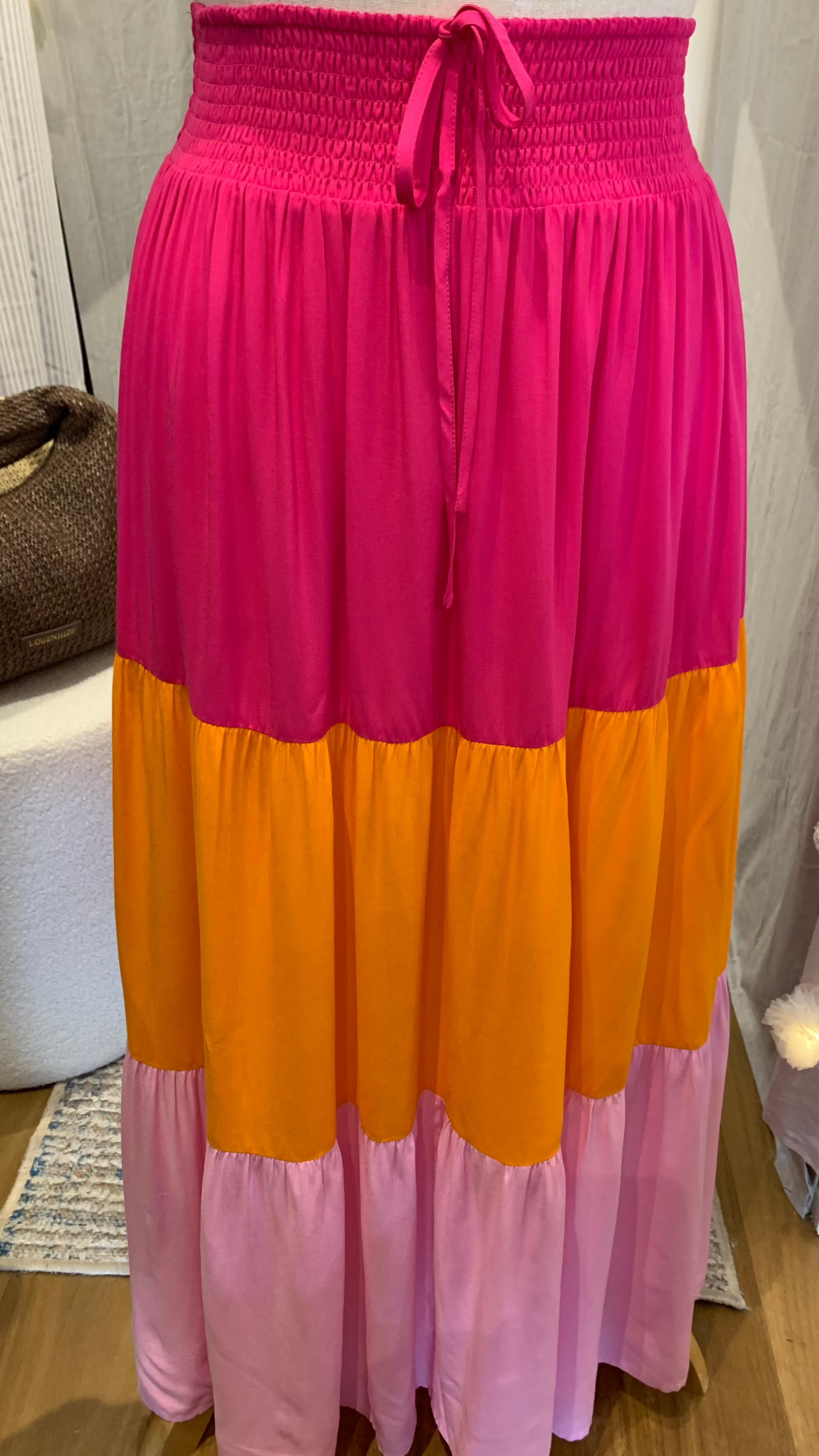 SAIJO Sunset Maxi Skirt