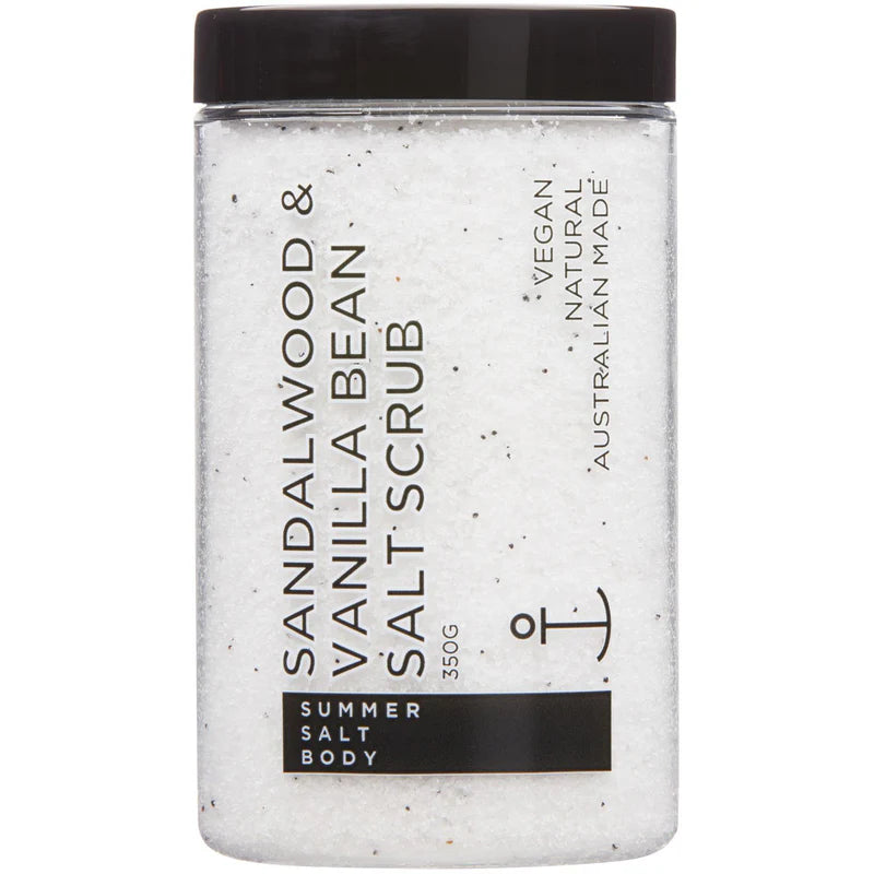 Sandalwood & Vanilla Bean Salt Scrub Tub