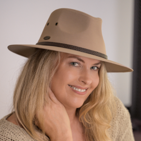 Tanya Drover Taupe Hat