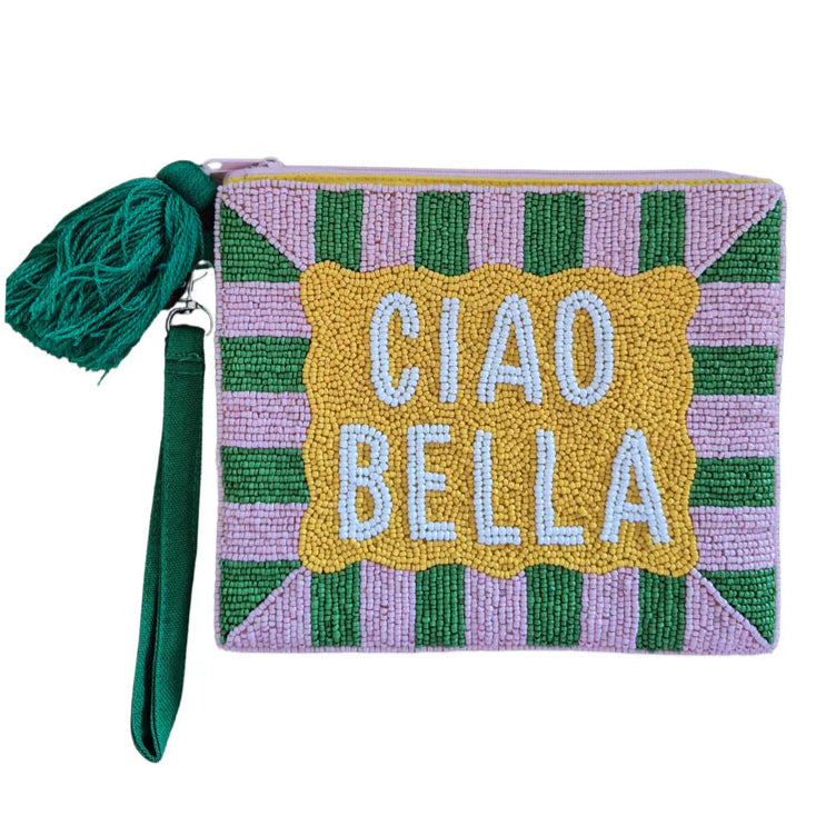 'Ciao Bella' Beaded Clutch