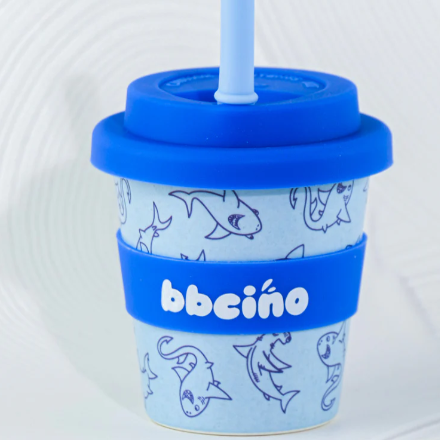 BBcino Reusable Cup: Mini Shark (120mL)