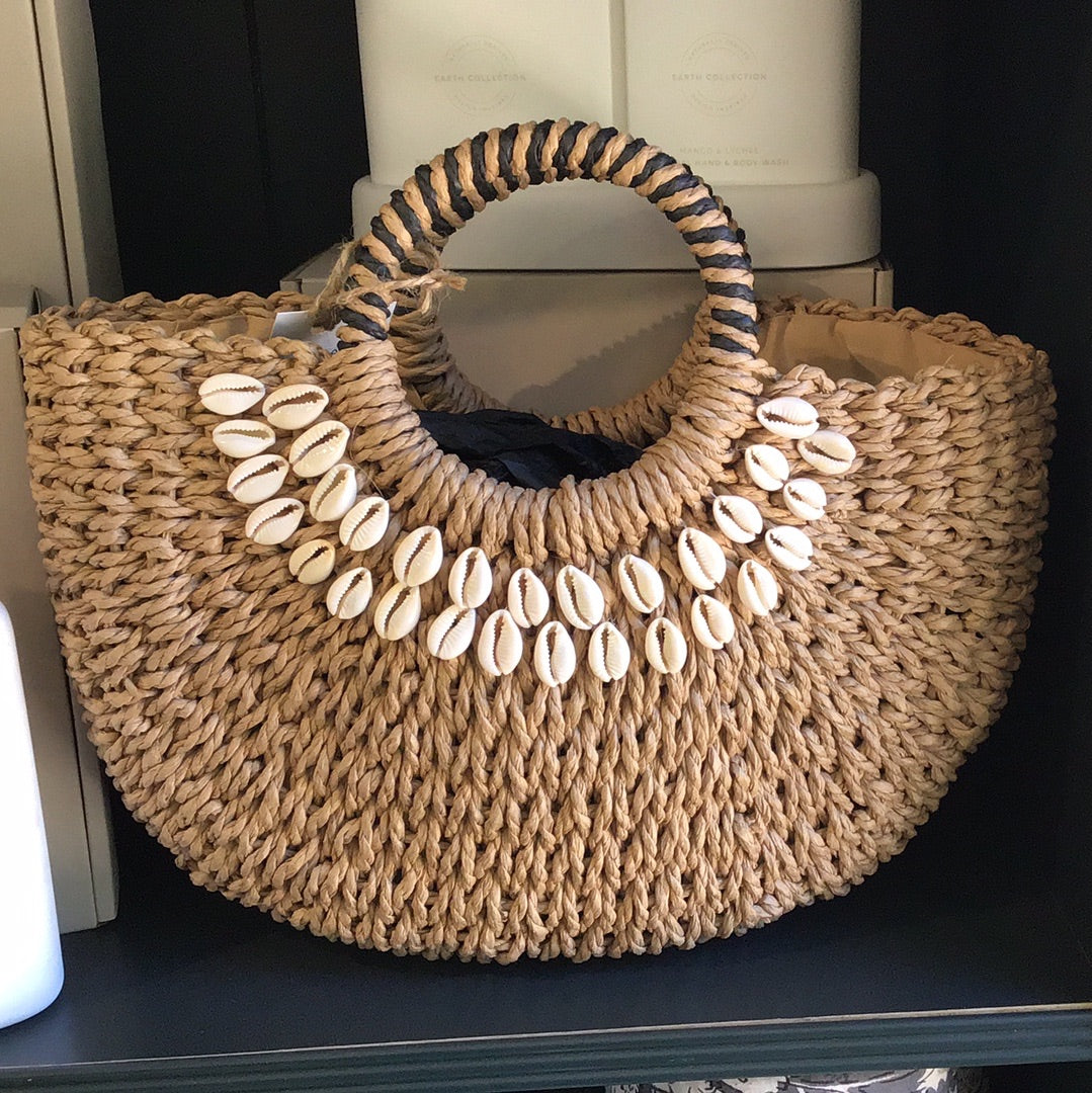 Woven Straw Bag: Shell