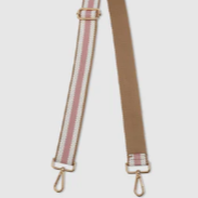 Stripe Pink Handbag Strap