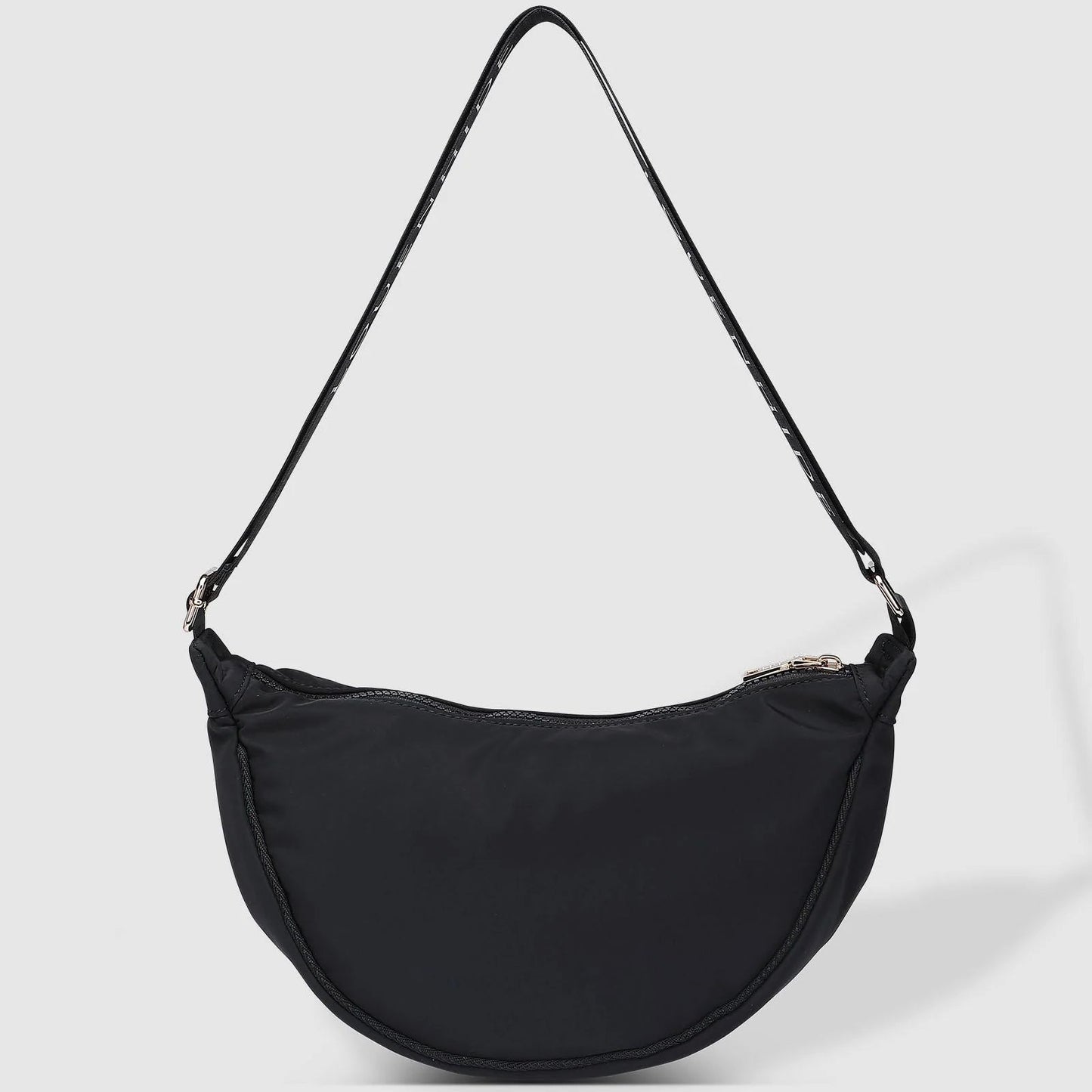 Sylvia Nylon Crossbody Sling Bag Black