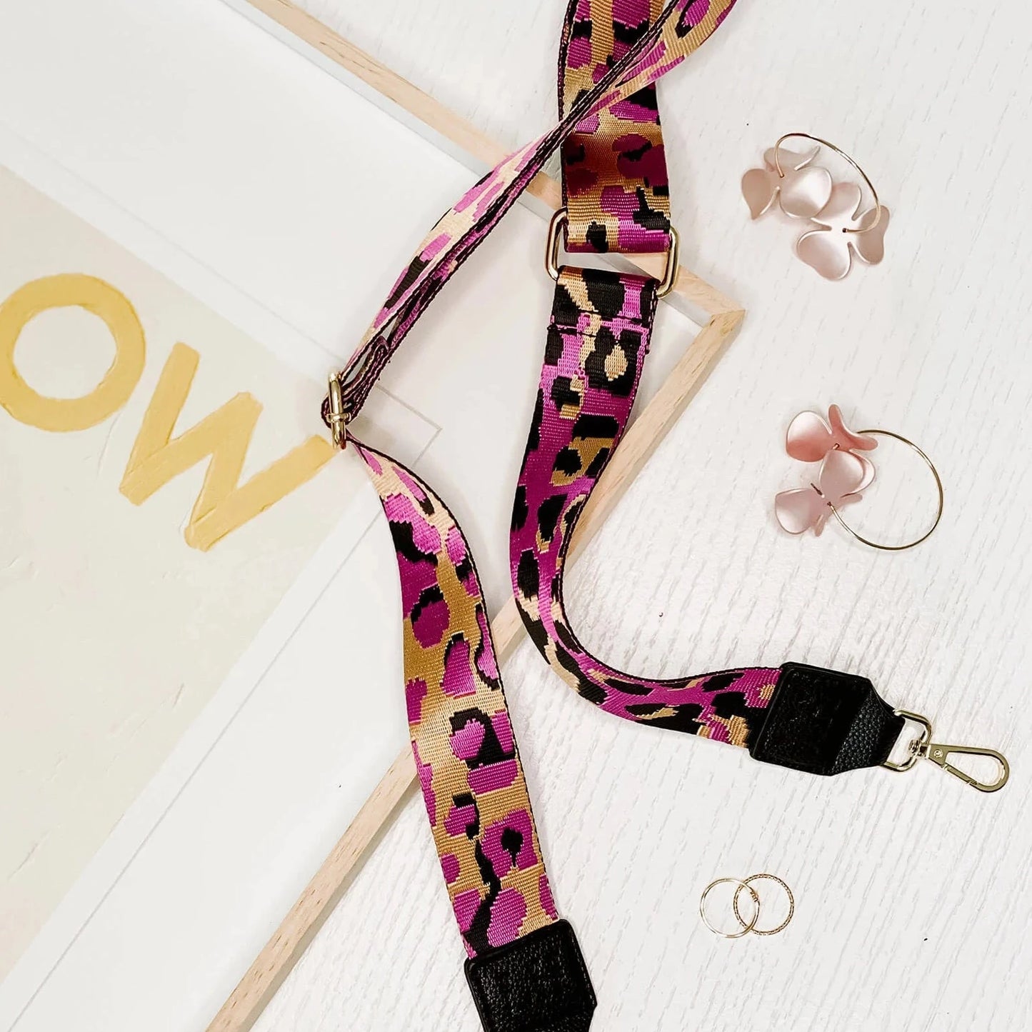 Tyler Handbag Strap in Fuschia Camo