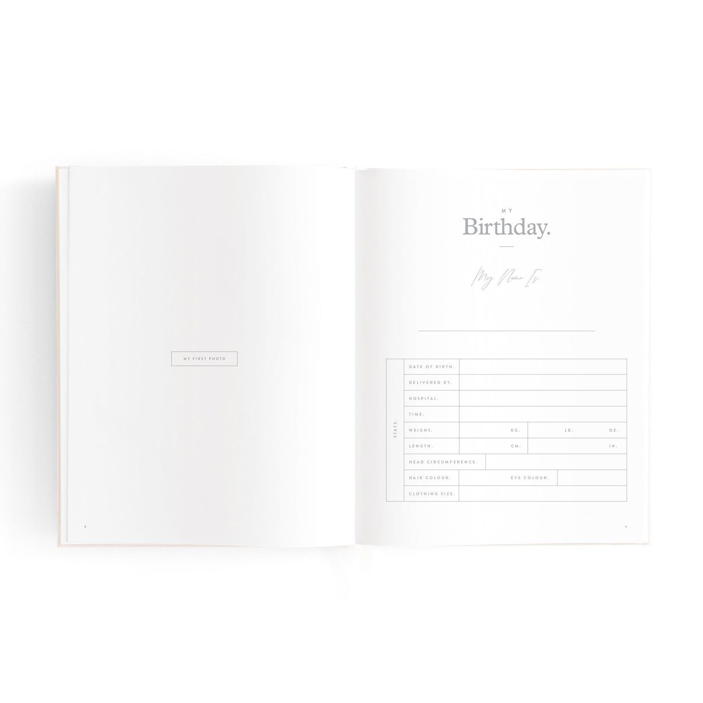 Mini Baby Memories Journal in Oatmeal (Boxed)
