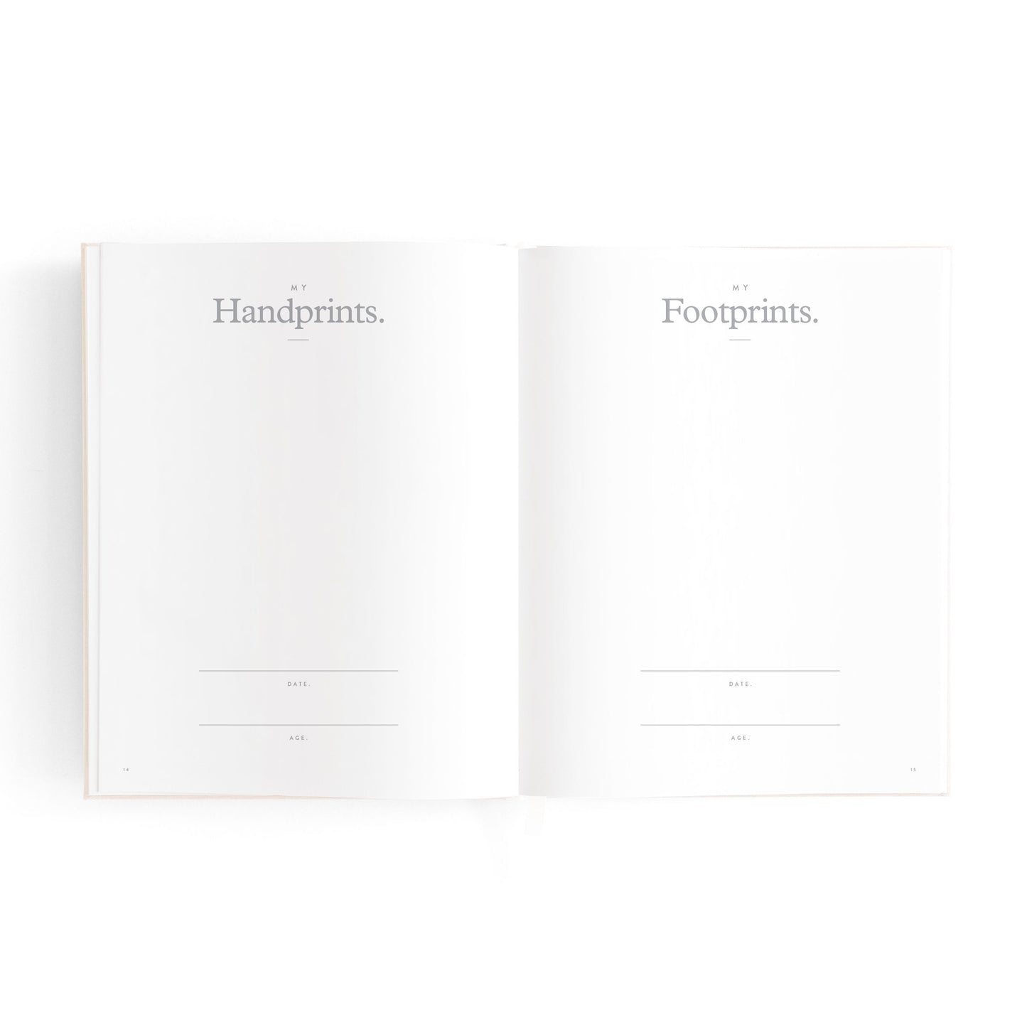 Mini Baby Memories Journal in Oatmeal (Boxed)