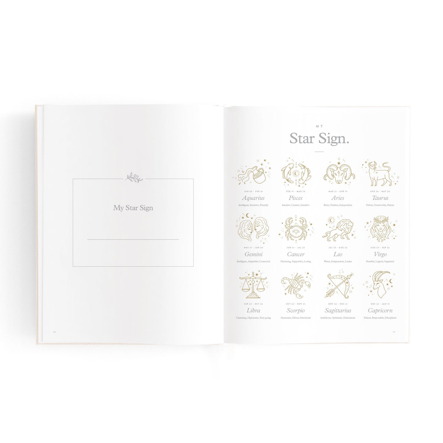 Mini Baby Memories Journal in Oatmeal (Boxed)