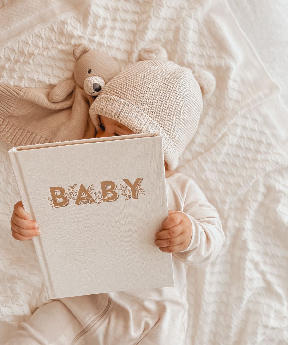 Mini Baby Memories Journal in Oatmeal (Boxed)