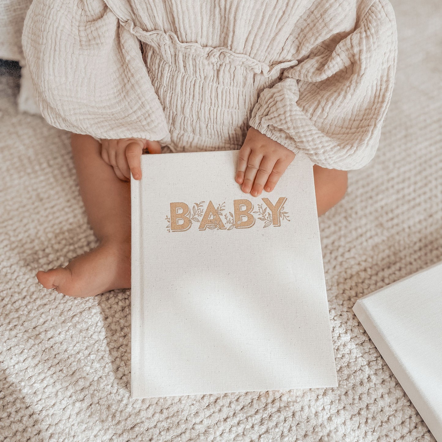 Mini Baby Memories Journal in Oatmeal (Boxed)