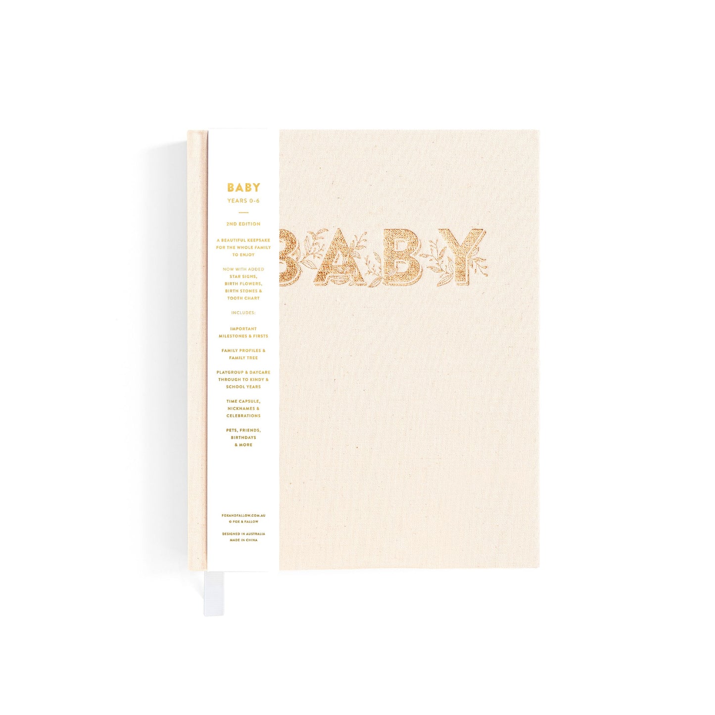 Mini Baby Memories Journal in Oatmeal (Boxed)