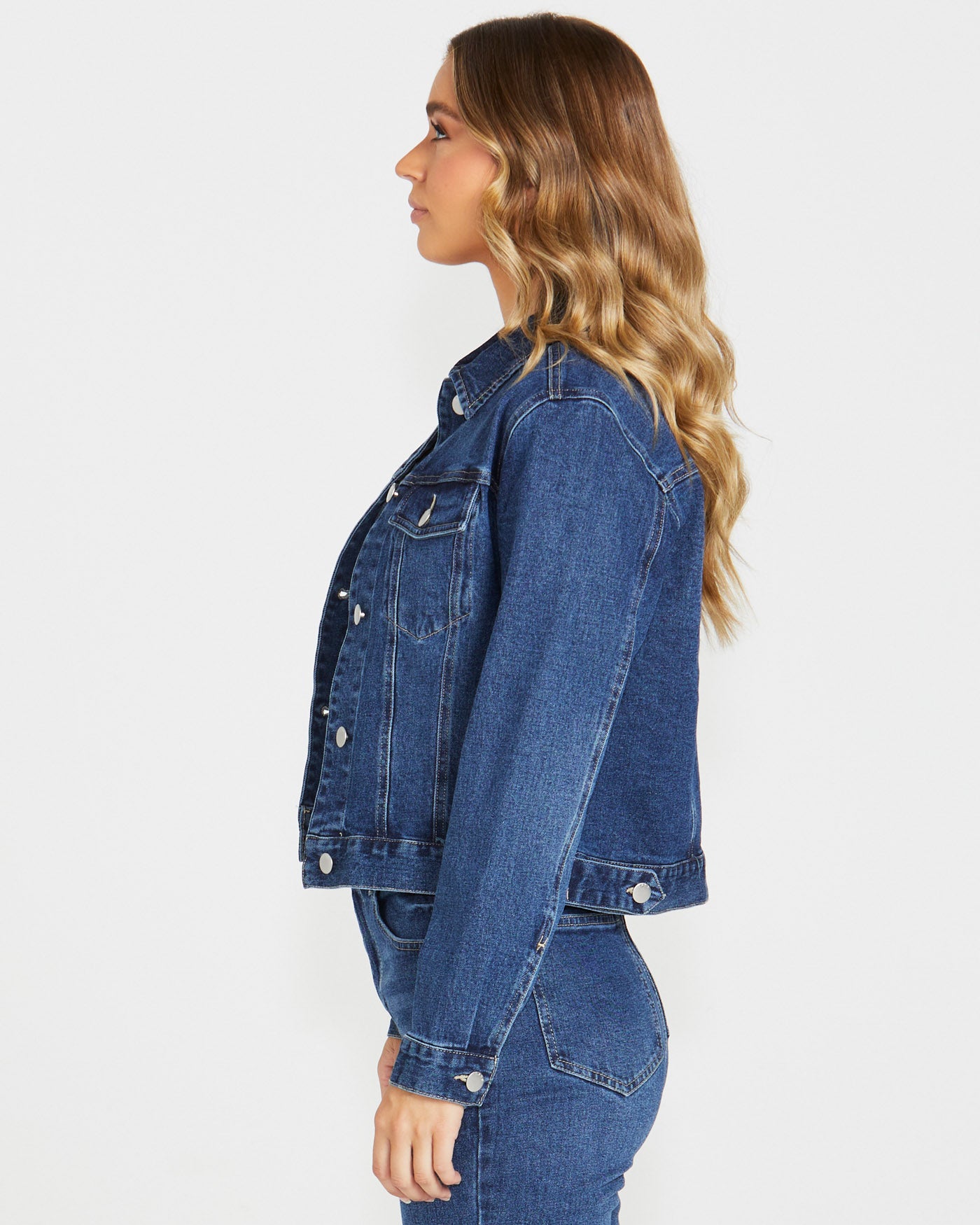 Darcy Denim Jacket in Indigo Wash Blue