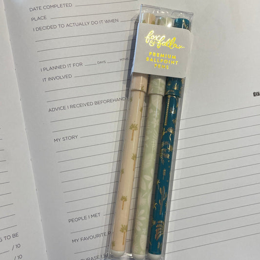 Pen Set Desert Palms - Set 3
