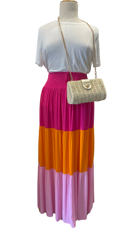 SAIJO Sunset Maxi Skirt