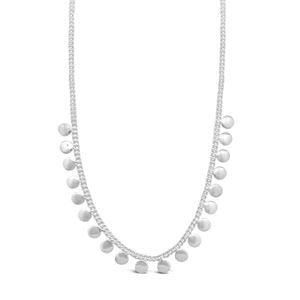 Disc Choker .925 Sterling Silver Necklace