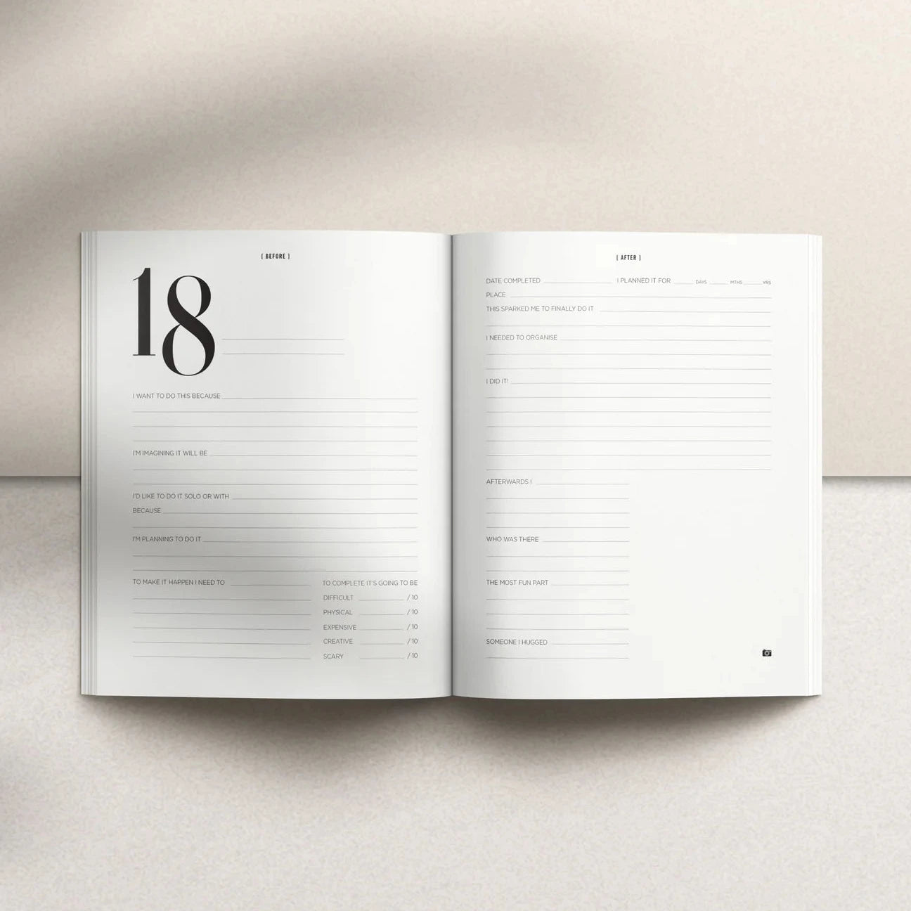 Journal: My Bucket List in Black Cloth