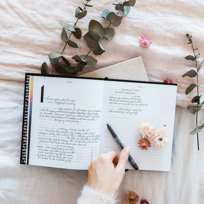 Journal: My Bucket List in Black Cloth