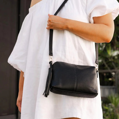 Baby Daisy Crossbody Bag Black