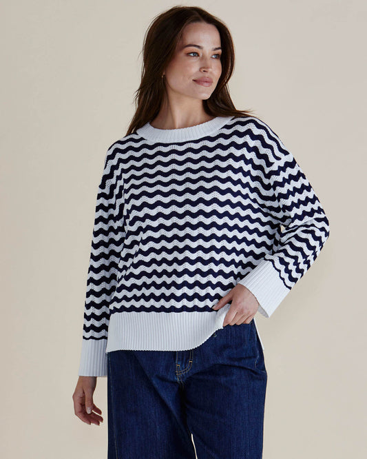 Ember Stripe Lightweight Knit by Betty Basics