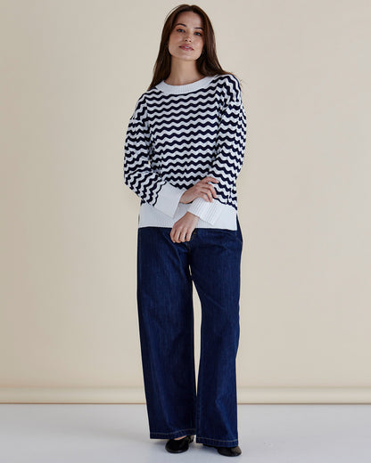 Ember Stripe Lightweight Knit by Betty Basics