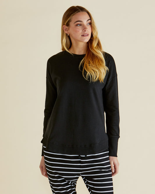 Black Crew Neck by Betty Basics