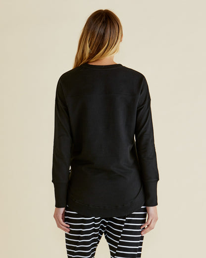 Black Crew Neck by Betty Basics