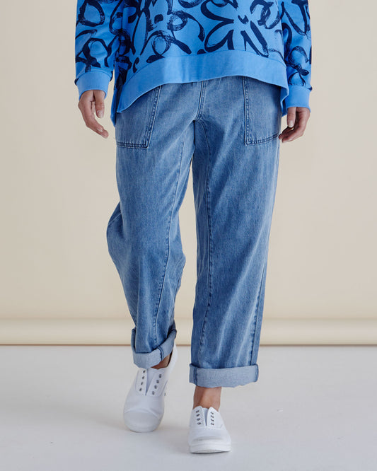 Quinn Denim Jogger by Betty Basics