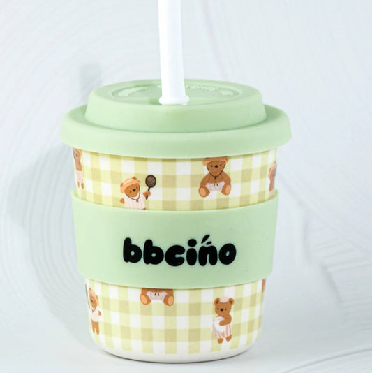 BBcino Reusable Cup: Midi Cub Gingham (240mL)
