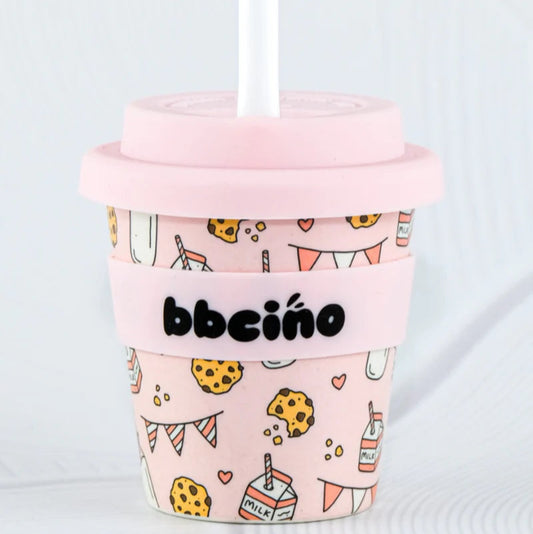 BBcino Reusable Cup: Mini Tough Cookie Pink (120mL)