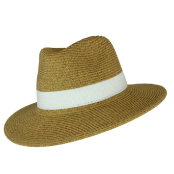 Brittany Panama Hat with White Band