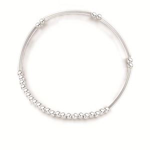 Beaded 925 Sterling Silver Bracelet
