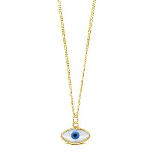 Eye of Horus Necklace with Figaro Chain